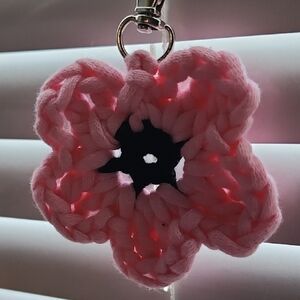 Crochet Flower Keychain